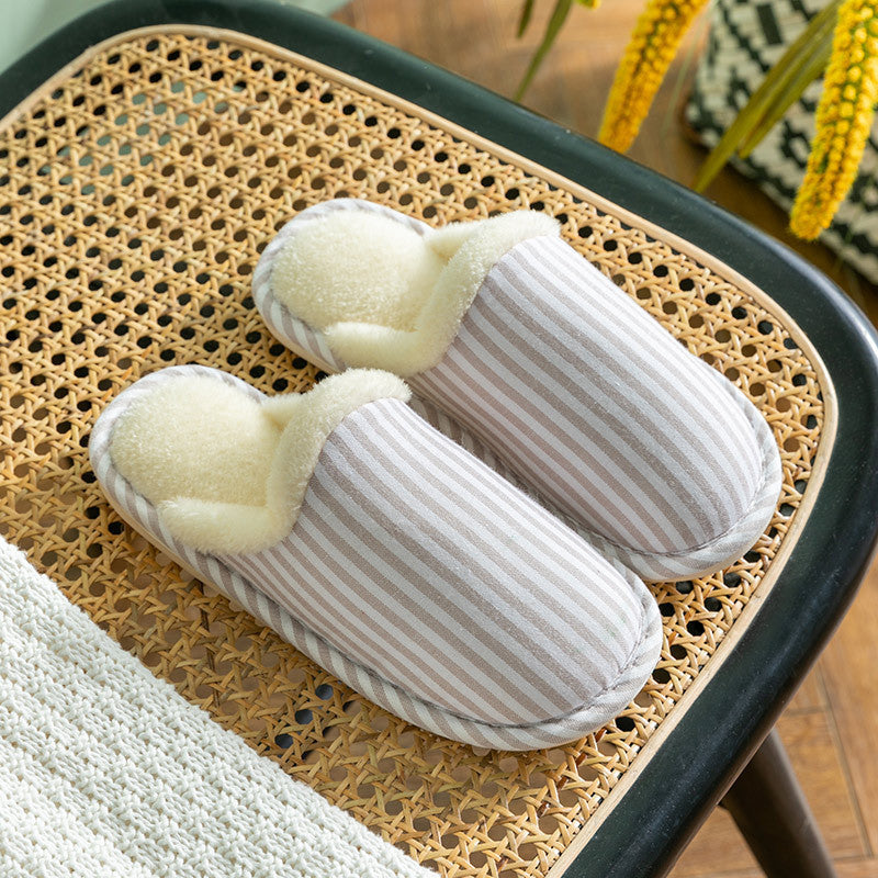 Simple Striped Slippers