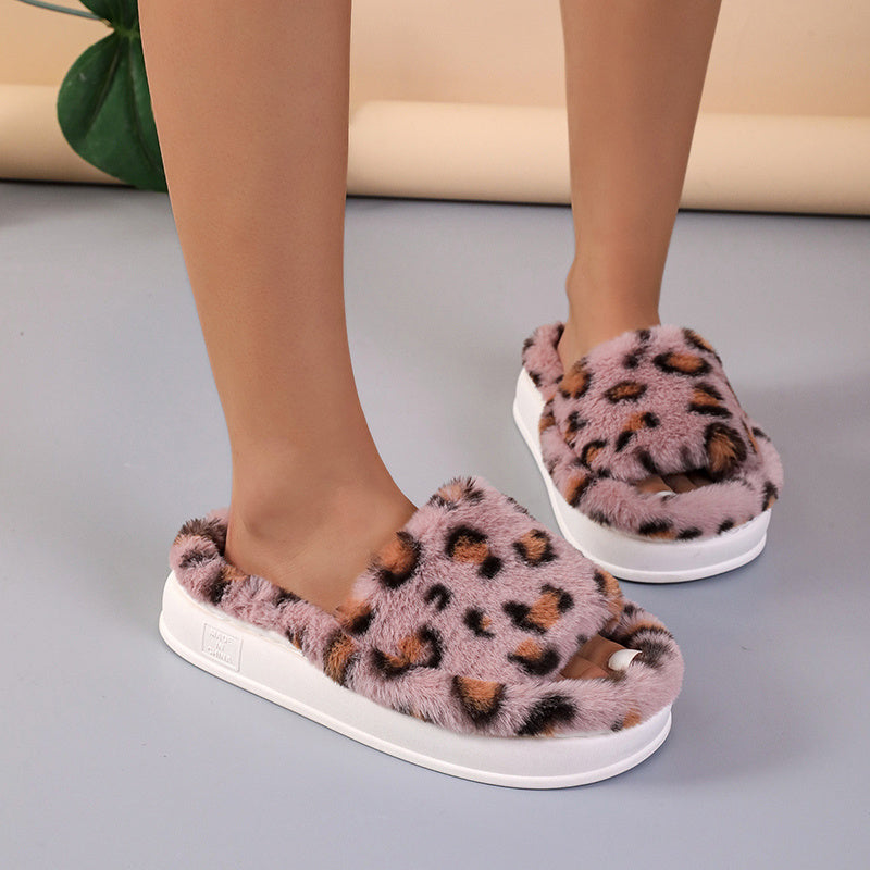 Leopard Print Slippers