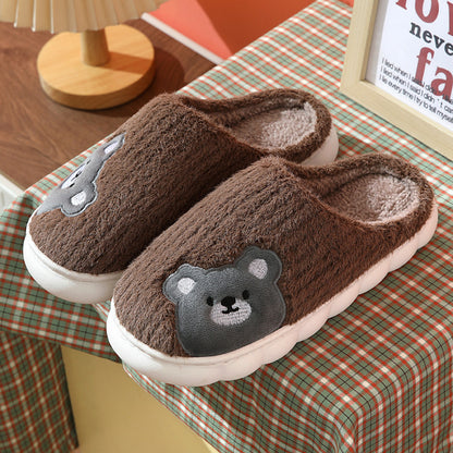 Rabbit and Bear Home Slippers