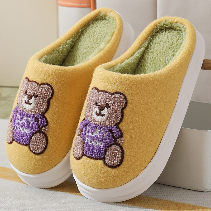 Bear Woolen Slippers