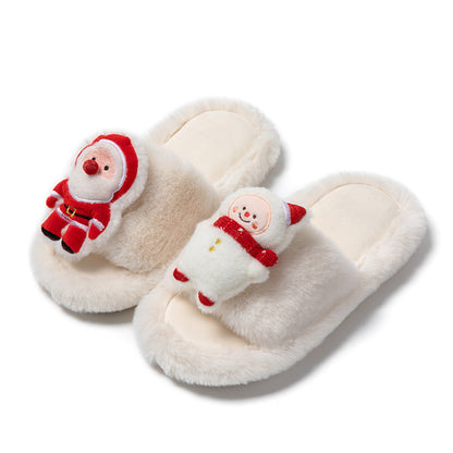 Santa and Snowman Slippers