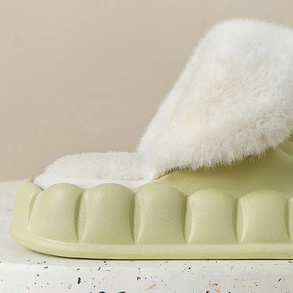 Bubble Slippers with Detachable Plush Lining