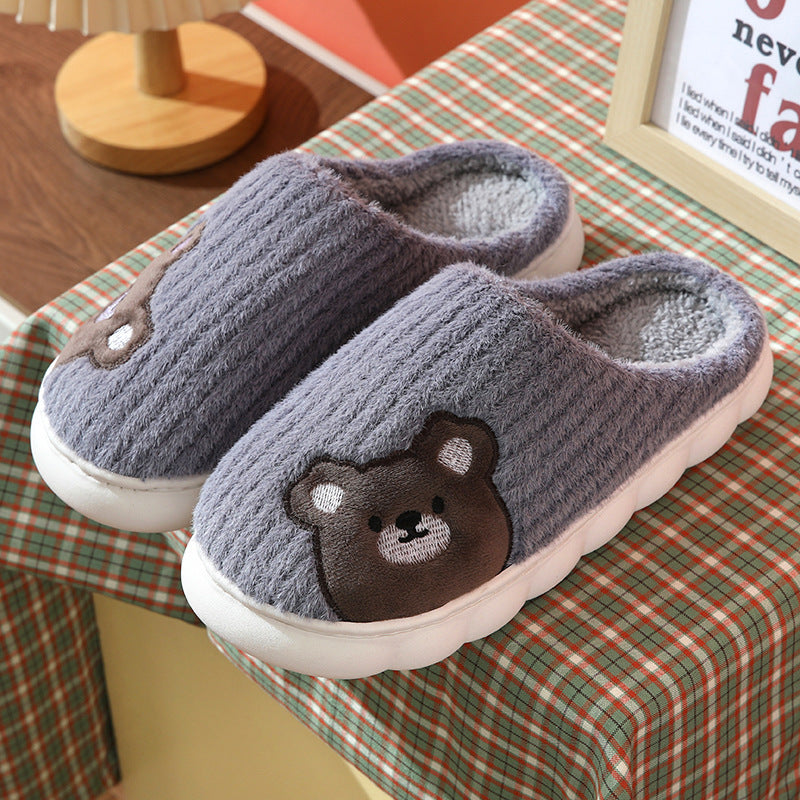 Rabbit and Bear Home Slippers