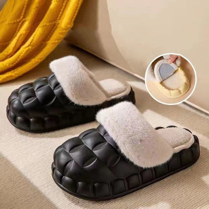 Bubble Slippers with Detachable Plush Lining