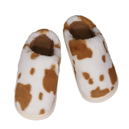 Cow Print Slippers