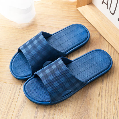 Plaid Print Slippers