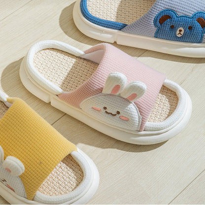 Rabbit and Bear Indoor Slippers