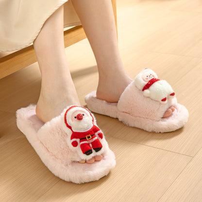 Santa and Snowman Slippers