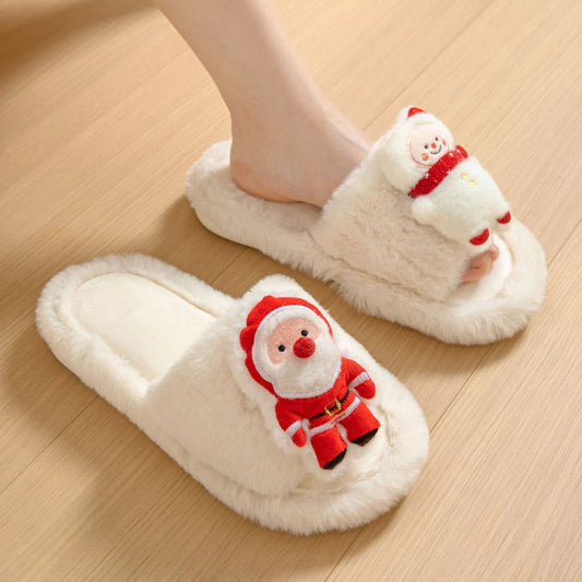 Santa and Snowman Slippers