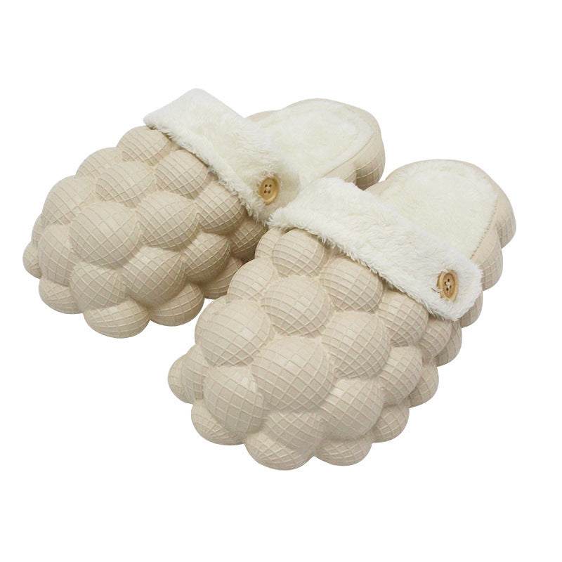 Bubble Slippers with Plush Lining