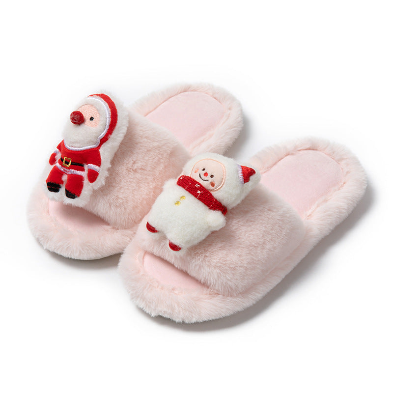 Santa and Snowman Slippers