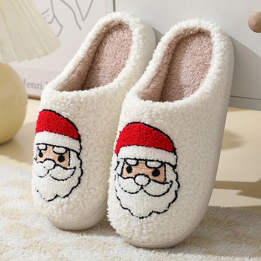 Santa Reindeer Christmas Tree Slippers