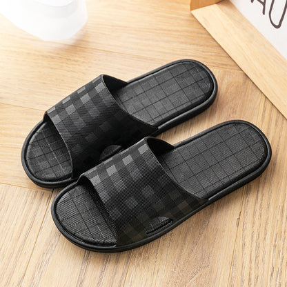 Plaid Print Slippers