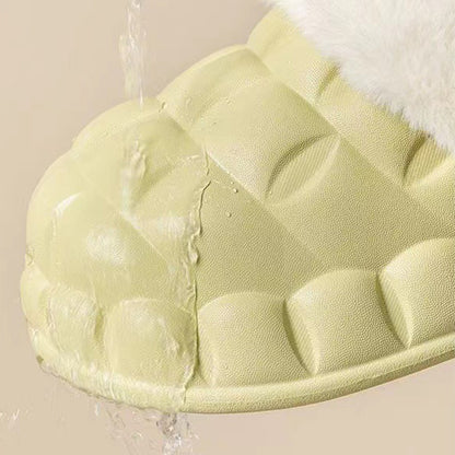 Bubble Slippers with Detachable Plush Lining