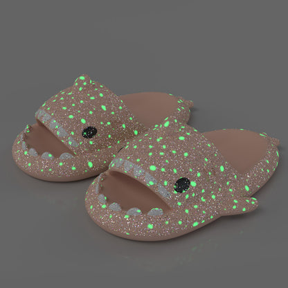 Shark Slippers With Starry Night Light