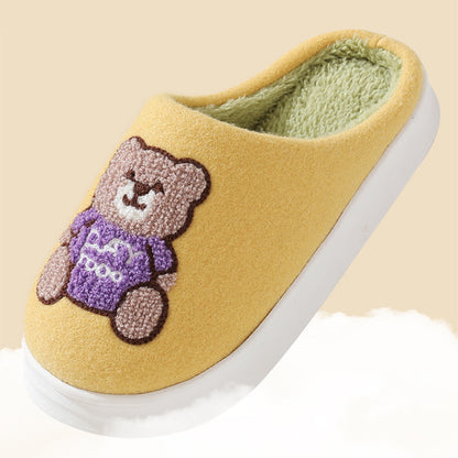 Bear Woolen Slippers