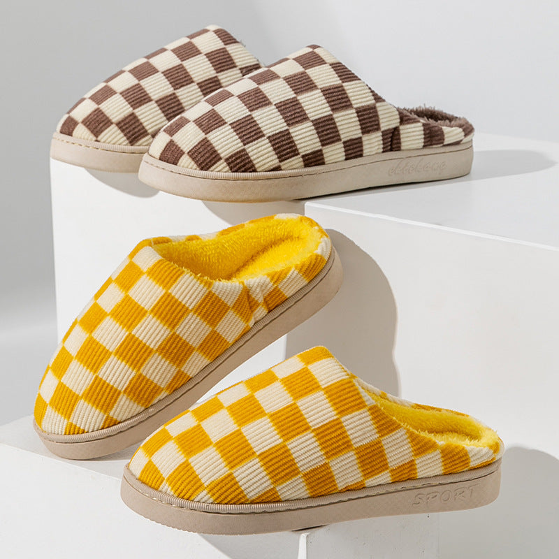 Checkered Slippers