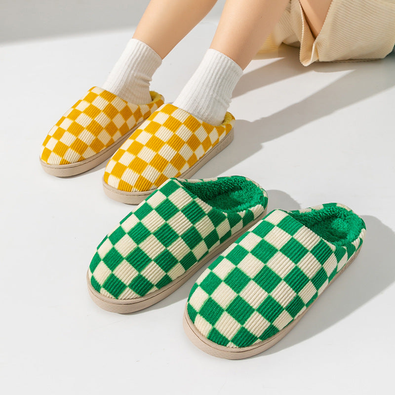 Checkered Slippers