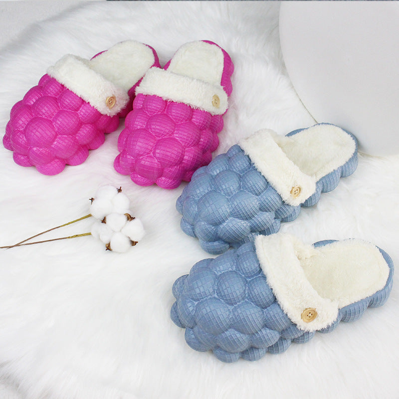 Bubble Slippers with Plush Lining