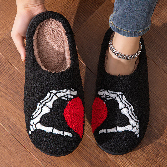 Skeleton Love Slippers